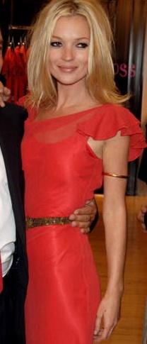 Color coral*Eventos Tarde-noche Kate Moss