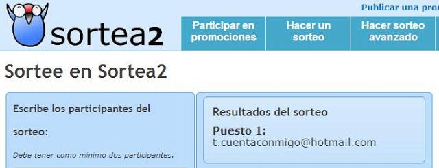 RESULTADO SORTEO: LA MUSA DE CANYELLA!