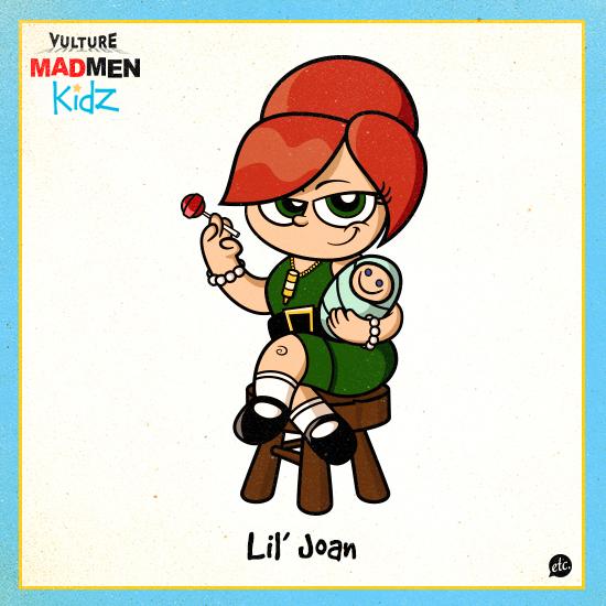 Unas ilustraciones de Mad Men muy infantiles