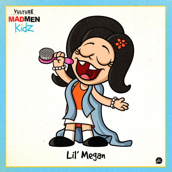 Unas ilustraciones de Mad Men muy infantiles