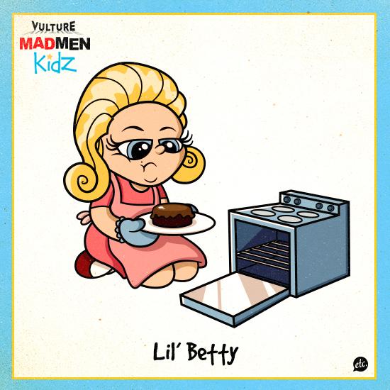 Unas ilustraciones de Mad Men muy infantiles