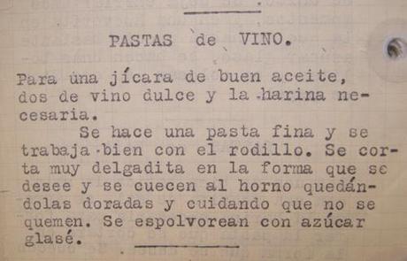 {Reto tía Alia}. Pastas de Vino