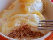 Huevos rellenos pate gratinados