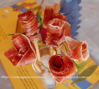 ROSAS DE JAMÓN.