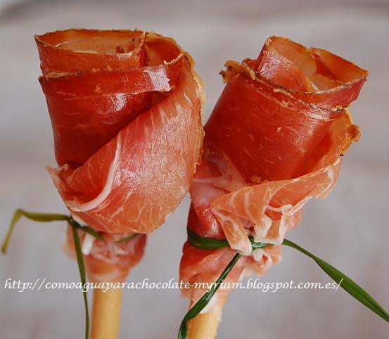 ROSAS DE JAMÓN.