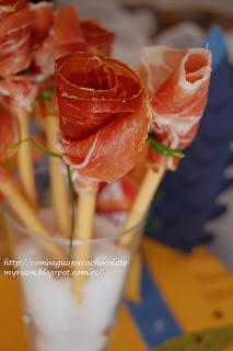 ROSAS DE JAMÓN.