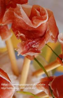 ROSAS DE JAMÓN.