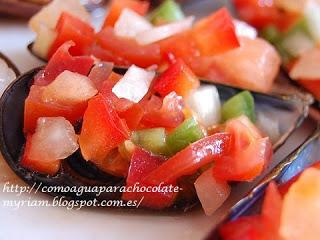 MEJILLONES CON PICADILLO