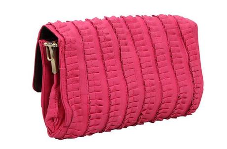bolso piel quintana fucsia