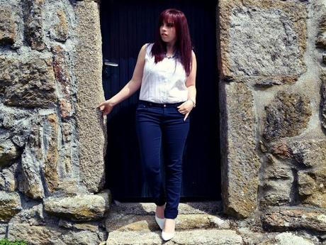 White and Navy White and Navy