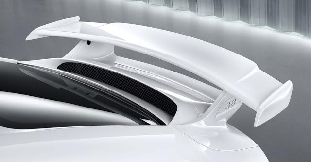 Detalle automóvil Porsche 911 GT3 2013, alerón trasero