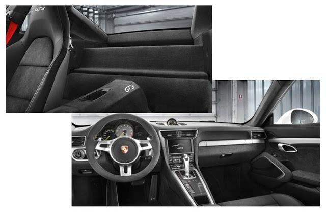 Detalle automóvil Porsche 911 GT3 2013, interior