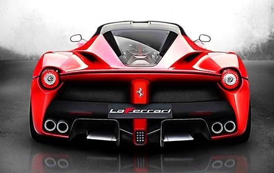 Parte posterior del automóvil Ferrari LaFerrari