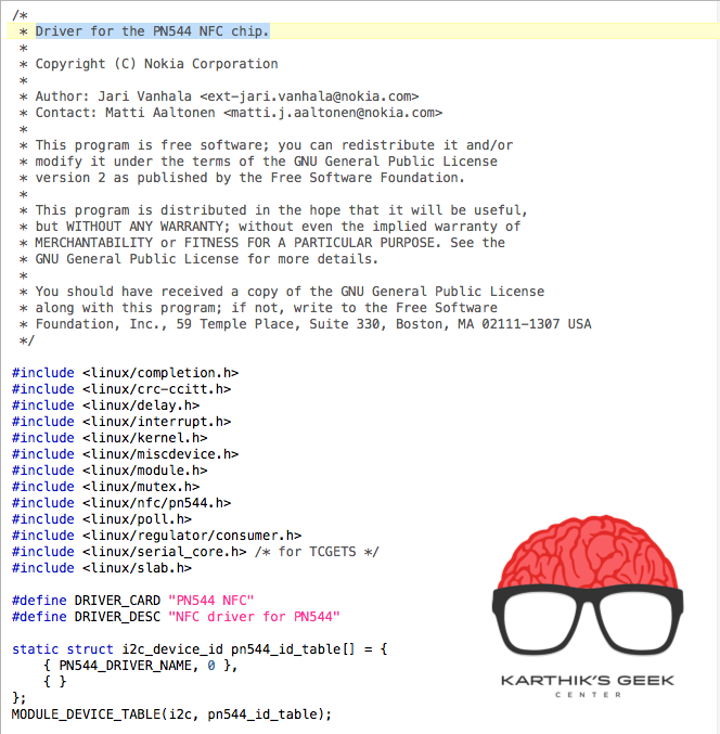 Google Glass Kernel Code NFC