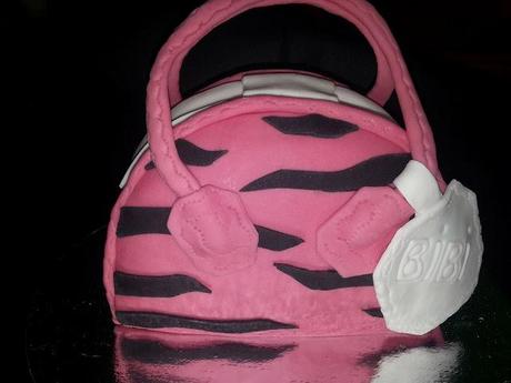 TARTA BOLSO CON PRINT ZEBRA