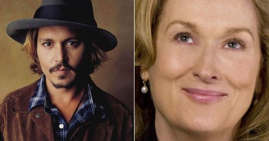 Johnny Depp y Meryl Streep en el musical Into The Woods