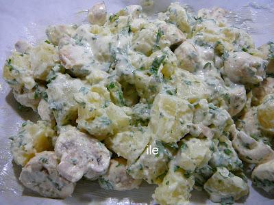 Papas y champiñons en papillote