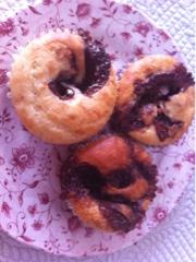 Muffins de plátano y Nutella