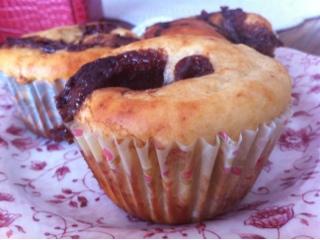 Muffins de plátano y Nutella
