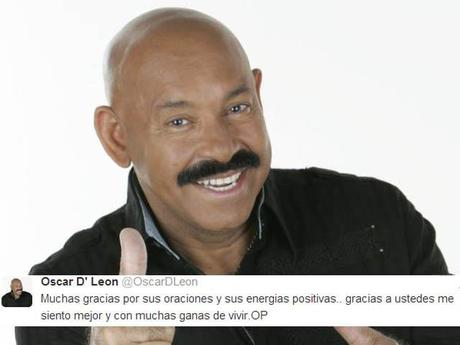 Óscar D´León pospone Twitcam con sus fans