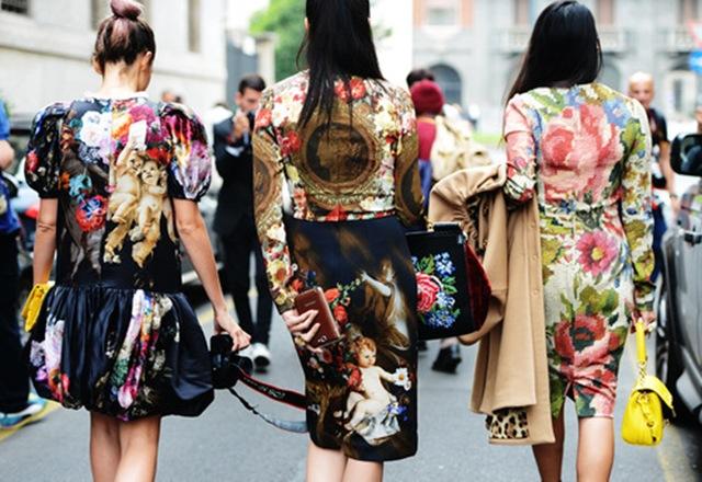 baroque prints-street style-ny fashion week ss13