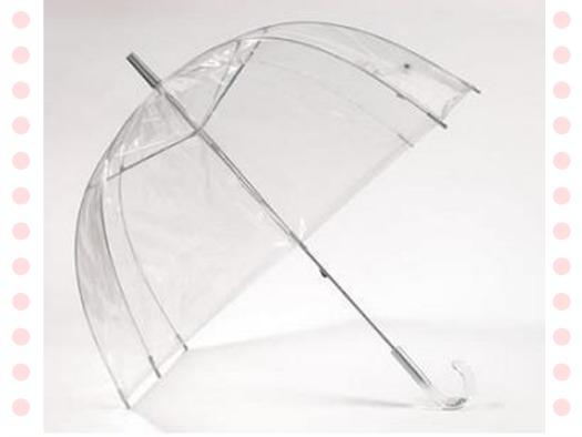 * PARAGUAS TRANSPARENTE