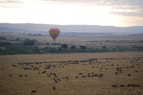 Viaje en globo al amanecer en Masai Mara