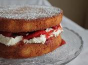 Tarta Victoria rellena fresas bañadas Cointreau queso mascarpone