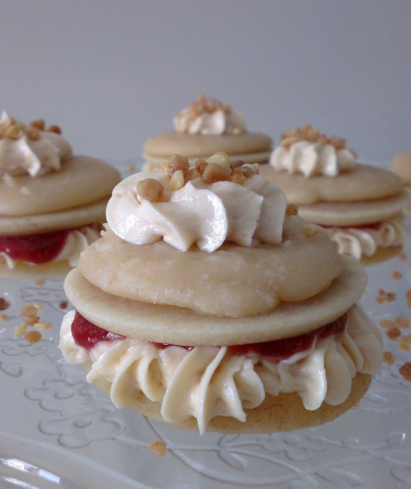 ♥ Whoopie pies sin gluten de crema de cacahuete