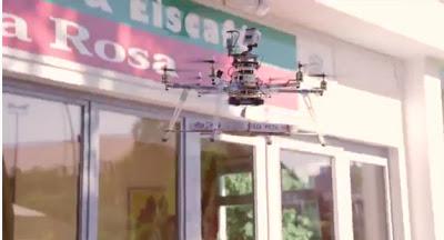drone repartidor de comida, universidad de Berlin