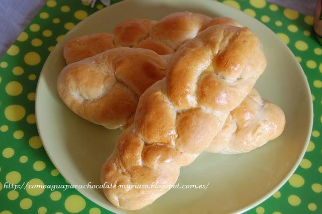 TRENZAS DE PAN DE LECHE.