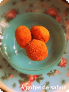 Croquetas de calabaza, jamón serrano y nueces