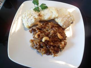 bacalao con frutos secos y miel