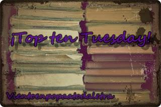 Top Ten Tuesday #7 10 palabras o tópicos que hacen que compre un libro.