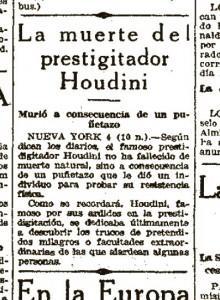 El 5 de noviembre de 1926 el diario 