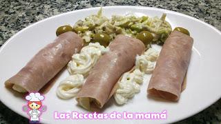 Rollitos de jamón