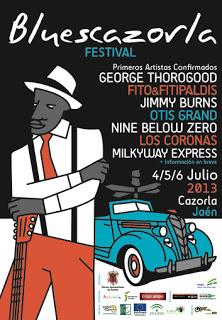 Cazorla Blues Festival: Fito & Fitipaldis, Jimmy Burns, Otis Grand, Nine Below Zero, Los Coronas, Milkyway Express...