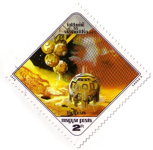 Phobos. 1978. Sellos de Ciencia-Ficción hungaros.