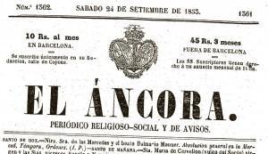 El Ancora, periódico religioso y social, critica duramente el nombramiento, con un artículo copiado de 