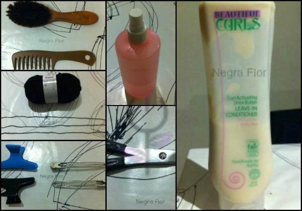 material y utensilios para hacer un african threading