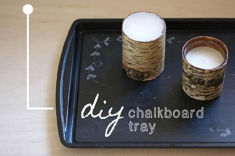 Bandeja Pizarra Chalkboard diy