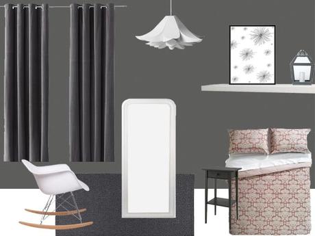 Un dormitorio a base de 3 cromas