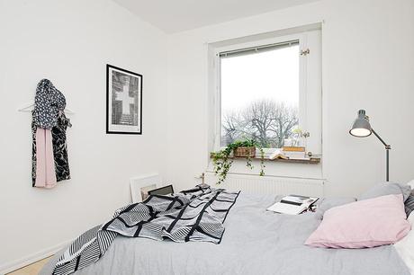 Un dormitorio a base de 3 cromas