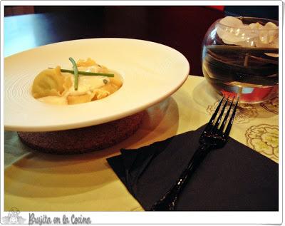 Raviolis de espinacas y queso