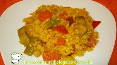 Paella de verduras