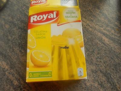 Galletas de gelatina saborizada, normal (con azúcar)