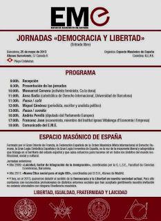 Jornada “Democracia y Libertad” del Espacio Masónico de España