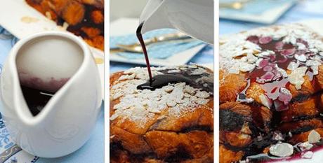 Pastel de zanahorias moradas