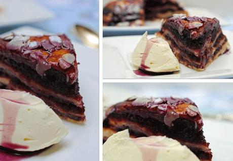 Pastel de zanahorias moradas