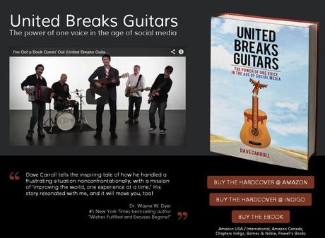 Libro de Dave Carroll. United breaks guitars. Esmeralda Diaz-Aroca